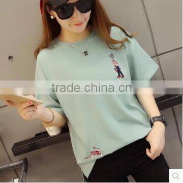 Short Sleeve T-shirt Female 2017 New Spring Summer Wear Loose Clothes photo-2