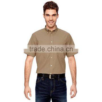 Mens Uniform Shirt Short Sleeve Working Shirt for Men