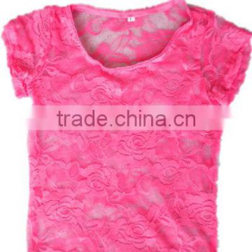 Wholesale Baby girl Lace Shirt With Ruffle baby shirt lace shirt lace top