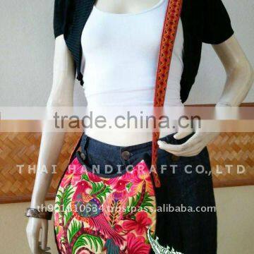 Thai Embroidered HMONG Hill Tribe Shoulder Bag Cross Body Bag
