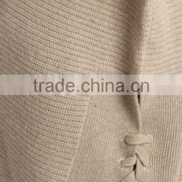 Oversized Half Sleeve Sweater Women With Hood and Drawstring Along the Side photo-4