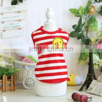 R1939H NEW!New Cute Striped Pet Puppy Dog Cat Apparel Clothes Coat T Shirts photo-5