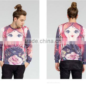 Unisex Lovely,pretty Face Sublimation Sweatshirt photo-5