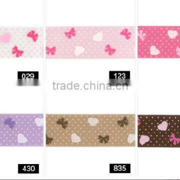 Hi-ana Ribbon 175 Chevron Printed Grosgrain Ribbon Cheer Bow Ribbon photo-3