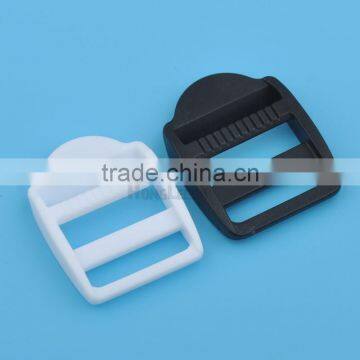 26mm 1 Inch POM Adjustable Buckles Plastic Ladder Buckle Luggage Backpack Staps BLACK / WHITE M016 photo-5