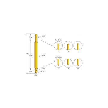 Semi-conductor test probe SCP051 - J1U - 57 - G