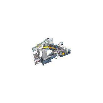 Dual stage Recycled Plastic Granulation Machine for Waste PP PE PET Film , Durable