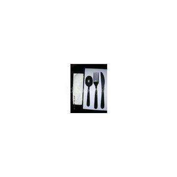 Napkin Kit Disposable Plastic Cutlery White For Eating Fast Food