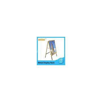 double poster aluminum metal display frame rack standing recyclable