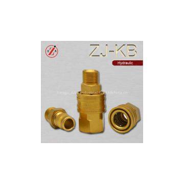 ZJ-KB Japaness type brass straight through quick release couplings