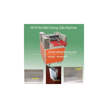 small plastic packing boxes hot melt gluing machine