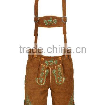 MEN SHORT LENGTH BAVARIAN LEDERHOSEN