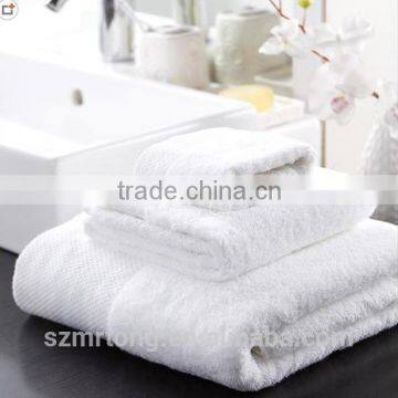 Promotion Gift customized embroidery logo cotton white face towels