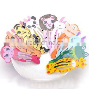 DIY Kids Hair Clips For Girls Animal Pattern Snap Barrette M7043006