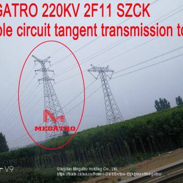 MEGATRO 220KV 2F11 SZCK Double Circuit Tangent Transmission Tower photo-3