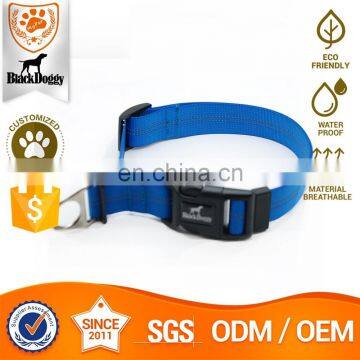 Dog Nylon Collar With Aluminum Buckle Outdoor Pet Product For Large Dog