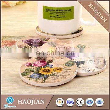 Round Blank Ceramic Coaster With Cork Back White Ceramic Coasters Sublimation Printable photo-6