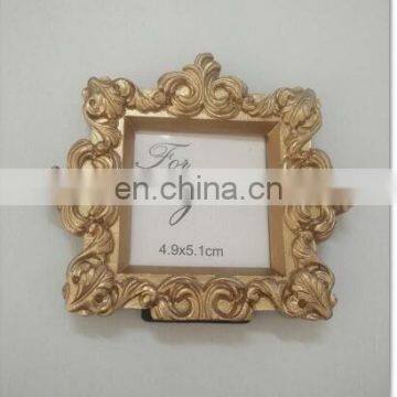 Just Arrival Wedding Party Favor Decoration Resin Gold Photo Frame