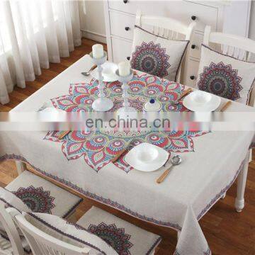 Wholesale Hotel or Home Use Linen Ethnic Tablecloths