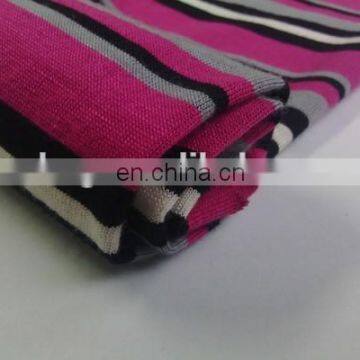 Winfar Textile Good Dyeing Ring Spun Rayon Yarn Dyed Stripe Viscose Knit Fabric photo-2