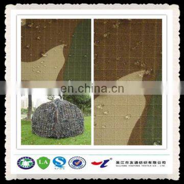 manufacture TC camouflage water and mosquito repellent fabric for tent