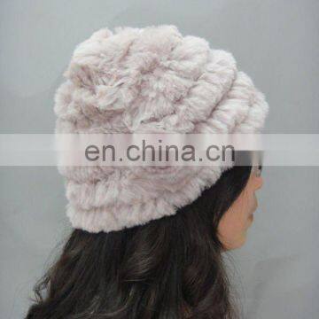 Knitting Cap/Hat With Rabbit&Rex Trim NEW HOT 2011/2012(Style:#B108)