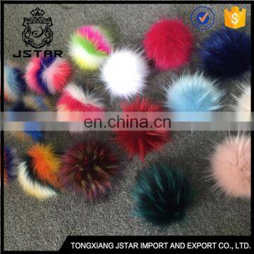 Superb Raccoon Pom Poms Colored Decorative Balls Faux Rabbit Fur Fluffy Pompom Ball