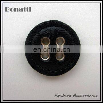 fashion leather covered buttons