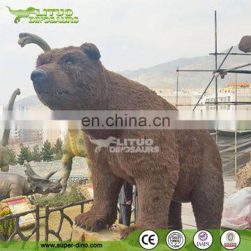 Theme Park Customized Vivid Life Size Animatronic Bear