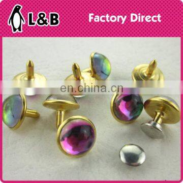 8mm Head Diameter 5mm Shank Length for Thick Material Strass Rhinestone Rivet photo-2
