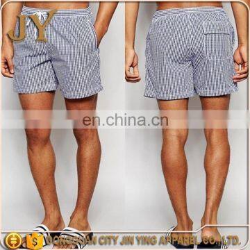 Swimming Beach Shorts Wholesale Mens Checker Swimming Shorts Knee Length