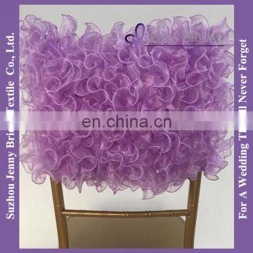 C005U purple organza kids chair covers for weddings