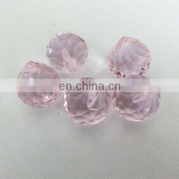 Wholesale High quality Pink K9 Crystal Balls 30mm 20mm for lamp decoration