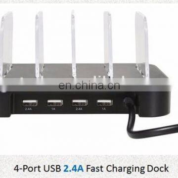 Amazon 2018 4 Port Usb Charger Multi Port Fast Charging for Mobile Phone Charging Stand photo-5