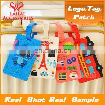 Most popular colorful 3d silicone rubber lugage tag with various pictures