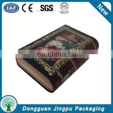 Book Shape Tin Packing Box/metal packaging container