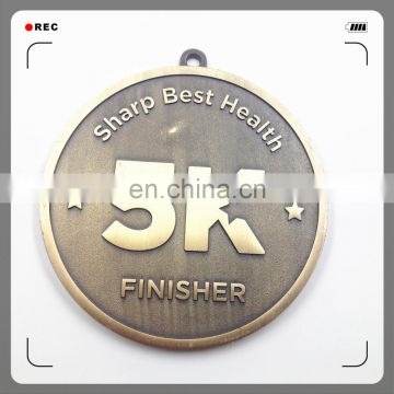 Engrave Logo Bronze Metal Medal With Custom Design