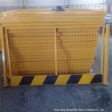 Road isolation guardrail Galvanized fence Steel road barrier /Foundation pit guardrail for warning