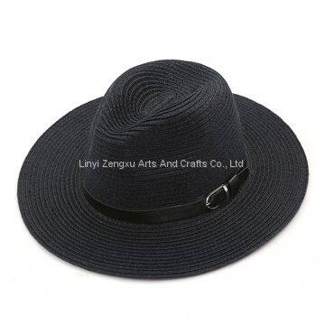 China Factory Cheap Wholesale Unisex Panama Straw Hats photo-2