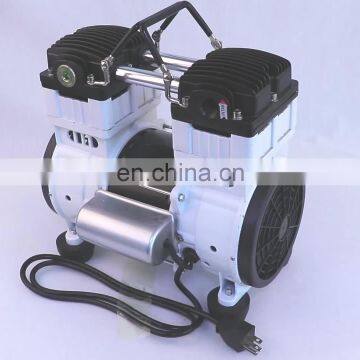 Hot selling mini quiet oilless 1.5hp 1.1KW 8bar oil free piston air compressor pump