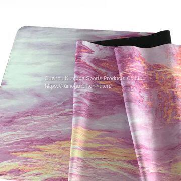 Suede and Rubber Yoga Mat-kmr03 photo-2