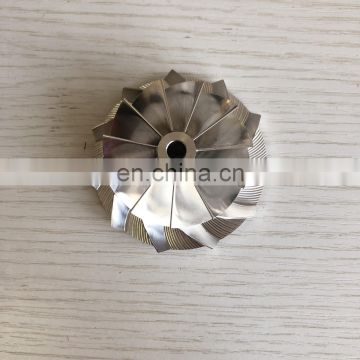 GT2871 47.10/63.40mm 11+0 blades turbo milling/aluminum 2618/billet compressor wheel