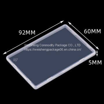 WEISHEGN 5mm Slim PP Business Card Box for Credit Cards Keeper Cases Blank Memory Card Holder Travel Name C Ard Case photo-3