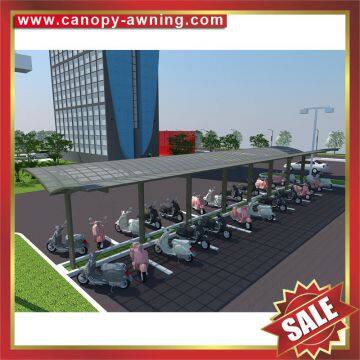 Outdoor Alu Aluminum Aluminium pc Polycarbonate Park Bike Bicycle Motorcycle Canopy Shelter Cover Canopies Awning for Sale photo-3