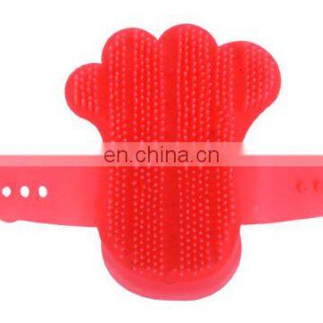 Soft Silica Gel Multiple Colors Pet Fur Remover Gloves Pets Hair Massage Brush Cat Gloves Dog Hair Cleaning Gloves photo-6