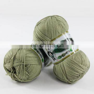 Baby Yarn Natural Cotton Yarn Bamboo Wool Yarn for Knitting photo-3