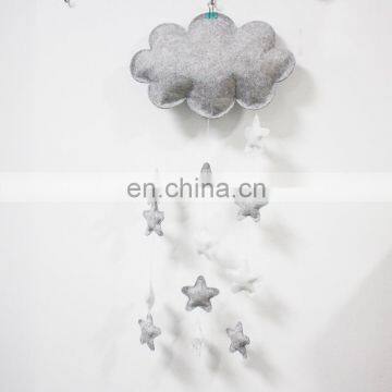 China golden supplier baby mobile felt cloud with star