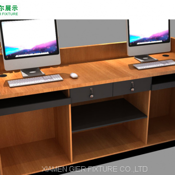 Antique Reception Counter Desk Solid Wood Table Checkout Counter photo-4