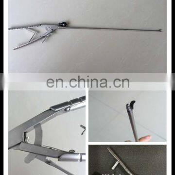 Reusable Laparoscopic Needle Holder Left Curved Right Curved Tip V Style Handle photo-5