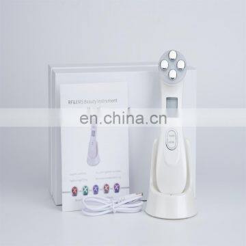 RF LED light therapy EMS ultrasonic radio frequency Mesoporation rf skin tightening machine for home use